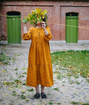 Sukienka lniana Zorza