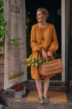 Sukienka lniana Fene krótka