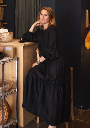 Sukienka lniana Fene