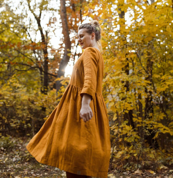 Sukienka lniana Lela