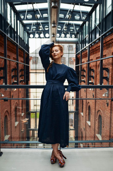 Suknia lniana Anna Shirley